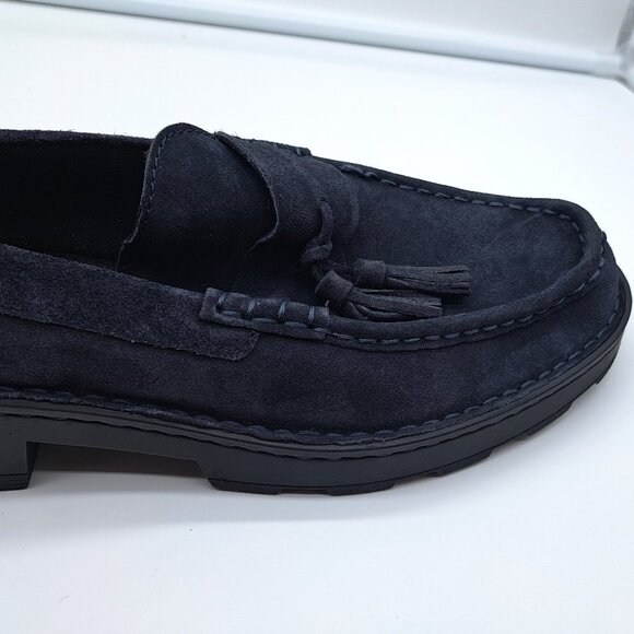 Born Women's Capri Tassel Platform Loafer Navy Suede - Size 10 - Picture 12 of 13